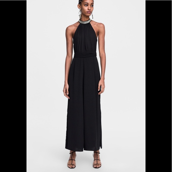 zara halter jumpsuit